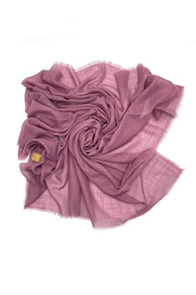 nazipek Flamlı Pamuklu Açık Lila Yazma Eşarp 100x100cm