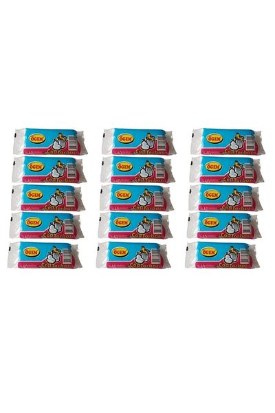 Ögem Small Size Garbage Bag 40x50 Cm 10 Lt 40 Pieces Roll 15 Packs