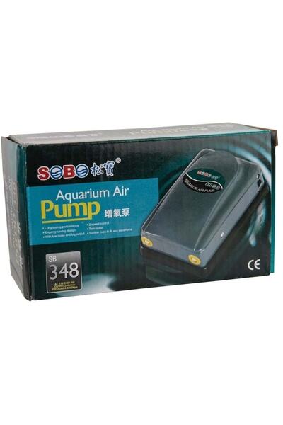Sobo SB-348 Hava Motoru 5W 2x4 Lt/Min Çift Çıkışlı