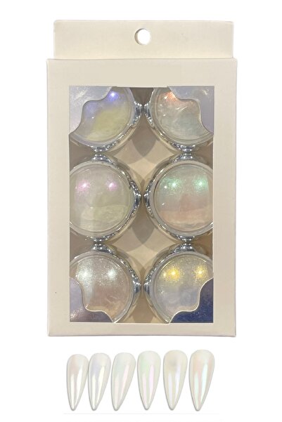 DIAMOND PROFESSIONAL Tırnak Tasarım Inci Tozu 6'lı Paket