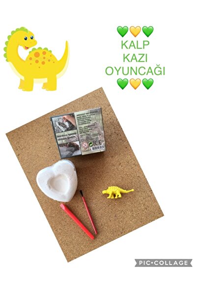 AZİZ OYUNCAK Heart Scratch Toy Dinosaur Series Ankylosaurus Type Activity Activity Activity Project