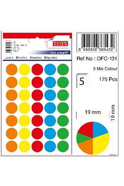 Tanex Label Ofc-131 Mix Color