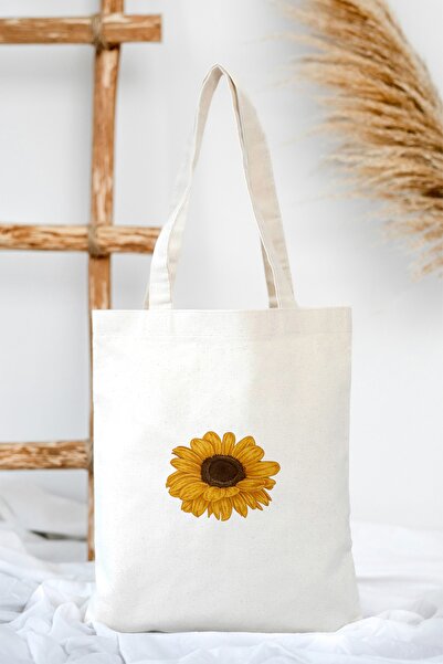 feinas Canvas Tote Bag - Sunflower (35x40cm - 320gr 100% Cotton)