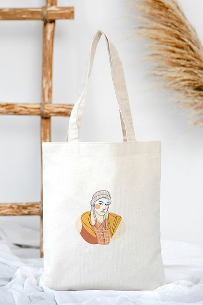 feinas Τσάντα Tote Canvas - Cool (35x40cm - 320gr 100% Βαμβάκι)
