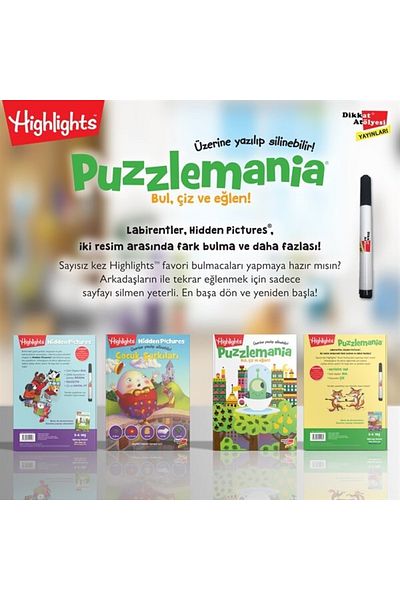Dikkat Atölyesi Yayınları Wowo Find, Scratch Fun Set of 2 (Writable and Erasable) / - Collective