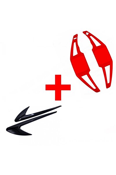 Lazer Store Opel Astra H F1 Kulakçık Pedal Shift Kırmızı Ve Çamurluk Vent Siyah