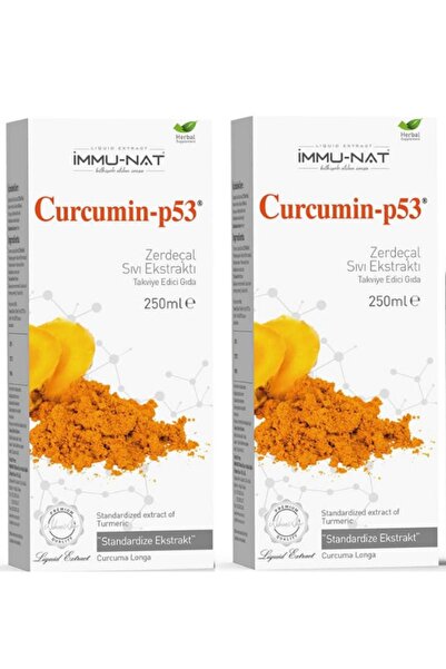 İmmu-Nat Immunat Zerdeçal Ekstraktı Curcumin-p53 250 Ml *2 Adet