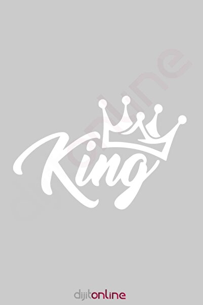 Dijitonline Autocolant King Crown King Oto Autocolant pentru geam 25x15cm