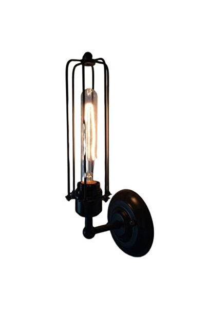 Rsylight شمعدان حائط مفصلي أسود ريفي مزخرف معدني عتيق