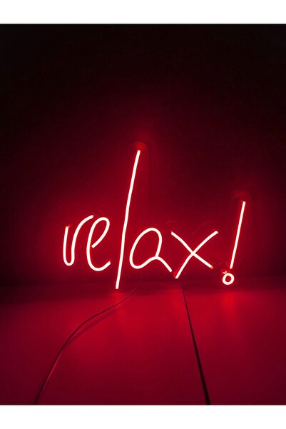 dekoraven Relax Neon Led Tabela Dekoratif Aydınlatma