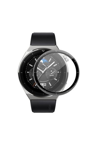 yediseven Huawei Watch Gt3 Pro 46mm Ekran Koruyucu 3d Kavisli Full Kaplama Pmma