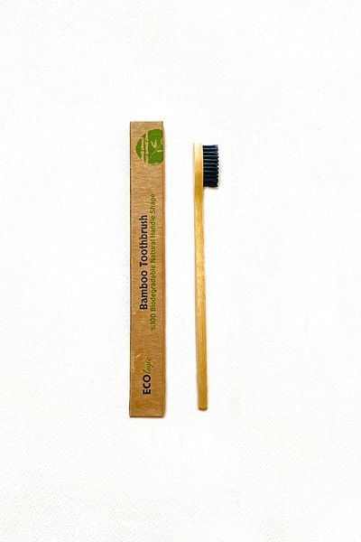 Wonwood Vegan Bamboo Toothbrush 100% Bio-soluble Natural Handle