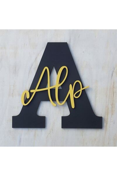 Işıklıtoplardükkanı Çocuk Ve Bebek Odası Harf Kapı Ve Duvar Süsü Pano İsimlik