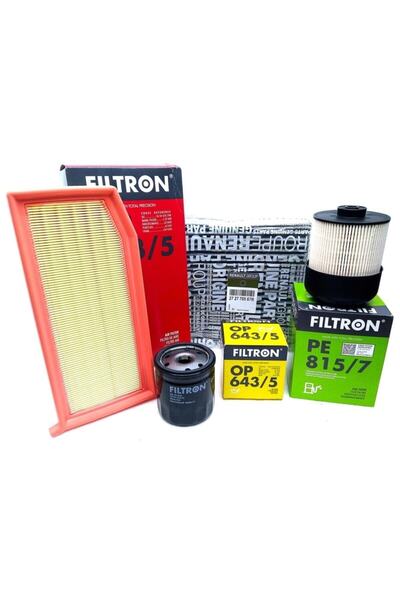 Filtron Renault Symbol 1.5 Dci Filtre Bakım Seti 2013-2020 Uyumlu