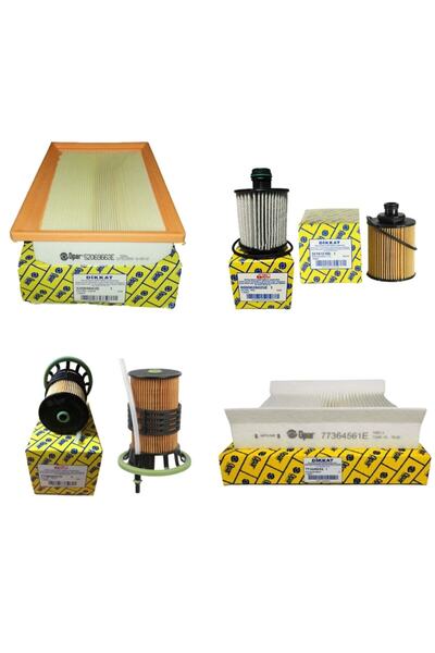 Genel Markalar Fiat Egea Euro 6 1.3 Multijet Filtre Bakım Seti 95 Bg Model 2016-2020 [4lü-otodeposuset5396c]