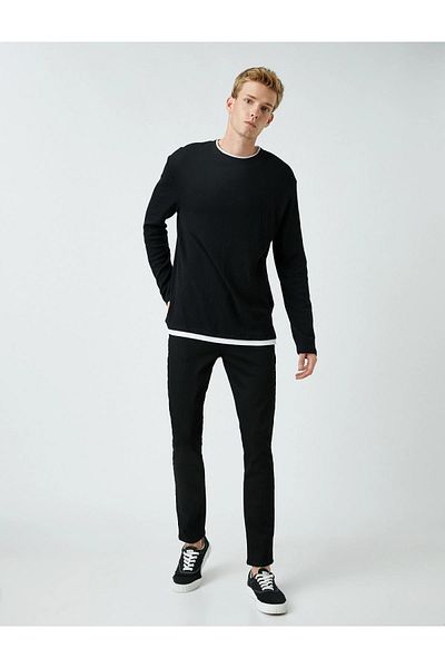 Koton 2kam43530md Ανδρικό Jean Παντελόνι Μαύρο