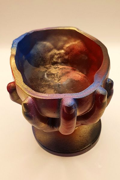 FANTASTİK SANAT ATÖLYESİ وعاء طقوس الهدايا المزخرف، حامل بخور نموذجي، مبخرة بخور، شمعة، وعاء شمعة عائم