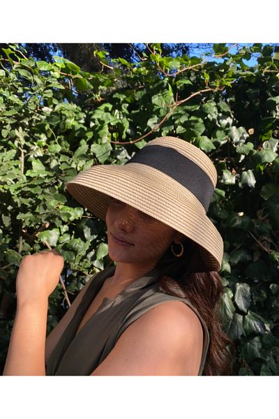 laviyonsa Bell Model Straw Fedora Hat