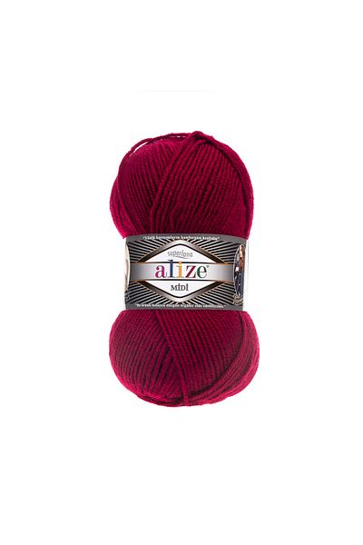 Alize Superlana Midi Cherry - tricotat manual, lana de frânghie, Yumak 390