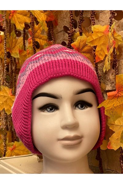 Gönülden Tasarım Girl's Tasseled Knitted Beret