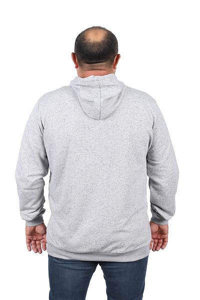 Starbattal Μεγάλο μέγεθος Basic Hooded Sweat 22705-γκρι