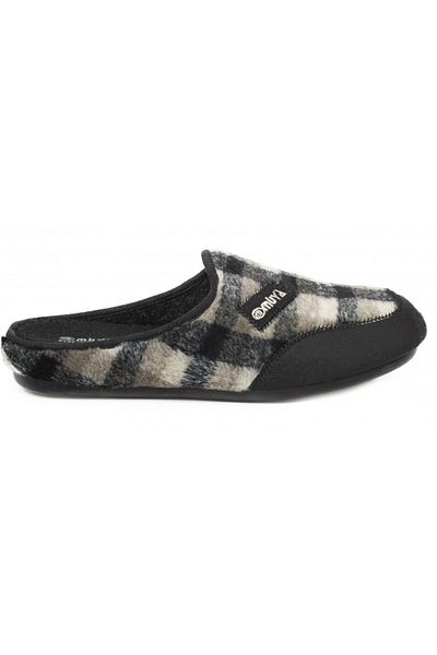 Muya 31801 Tauri Closed Front House Slippers Black Men's Slippers