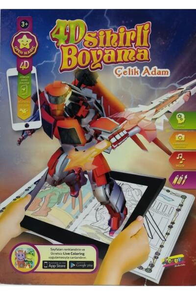 KESKİN COLOR 4d Sihirli Boyama Çelik Adam