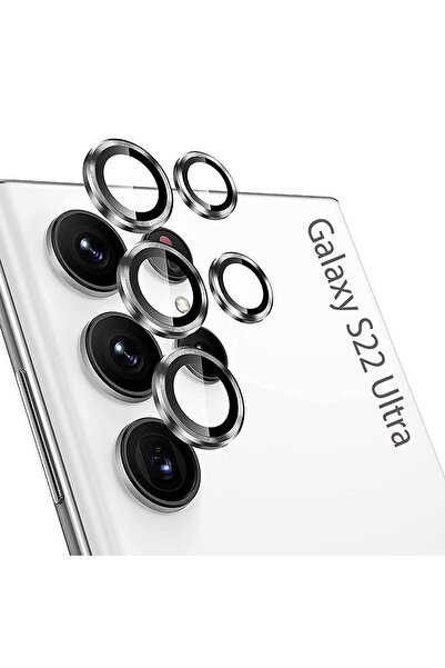 USIDE Samsung Galaxy S22 Ultra Compatible 9H Camera Protector, Ultra Thin Alu...