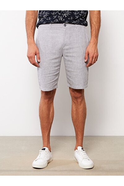 LC Waikiki Slim Fit plátěné pánské šortky