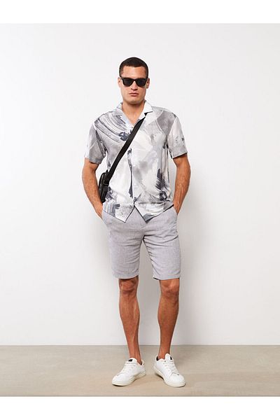 LC Waikiki Men's Slim Fit Shorts - Tie Detailed