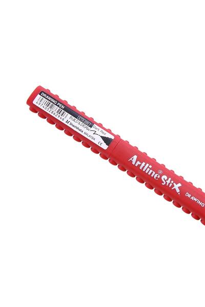 artline قلم رسم ستيكس أحمر داكن