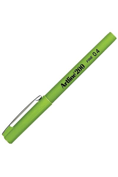 artline قلم كتابة ناعم 200n أصفر وأخضر
