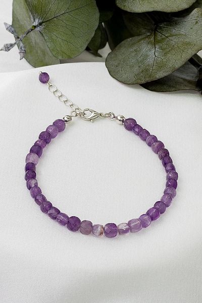 Dünya Doğal Taş Amethyst Stone Bracelet