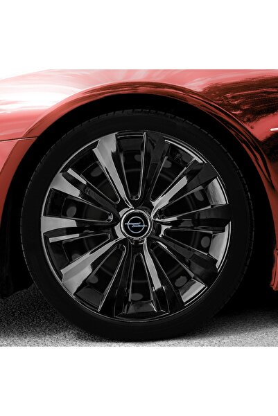 Genel Markalar Opel Astra H 16 Inç Jant Kapağı Amblemli Piano Black 4'lü Takı...