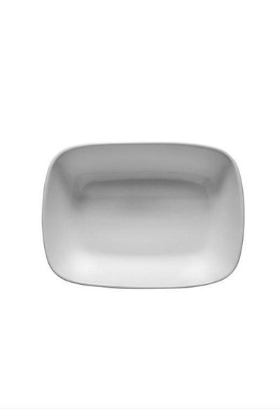 Kütahya Porselen Ent Hotel 12 Cm Square Boat Plate 12 Pieces Without Decoration