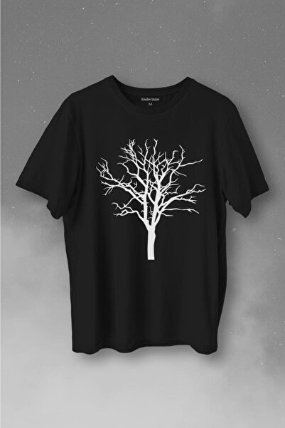 Kendim Seçtim Priroda Drvo života Suva silueta drveta Štampano Majica unisex ...