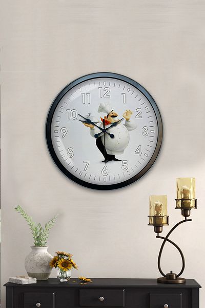 Kasva Concept 40 cm Black Metal Kitchen Wall Clock
