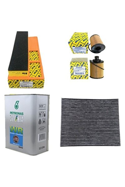 OPAR Fiat Grande Punto 1.3 Jtd Multijet 16v Filtre Bakım Set 2005-2010 Krbn 3+1-otodeposuset6060e