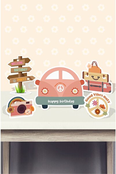 neşeli günlerim Комплект плотове за маса с тема „Добри вибрации“ * (хартиен)