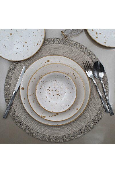 Arna Porselen Latte 24 Parça Yemek Takımı