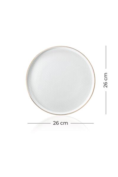 ACAR Nordic Istanbul Round Serving Plate - 26 Cm
