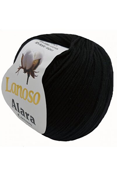 Alara Cotton 960 Siyah El Örgü Ipliği 50 Gr.