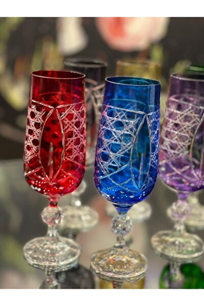 Lemm Home Prock Flute Asorti 6 Lı Kahveyanı Kadeh