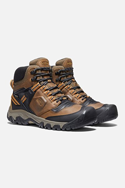 Keen Ridge Flex Mid Wp M-bison/golden Brown - Su Geçirmez Erkek Bot - Taba