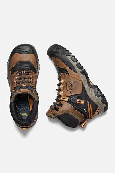Keen Ridge Flex Mid Wp M-bison/golden Brown - Su Geçirmez Erkek Bot - Taba