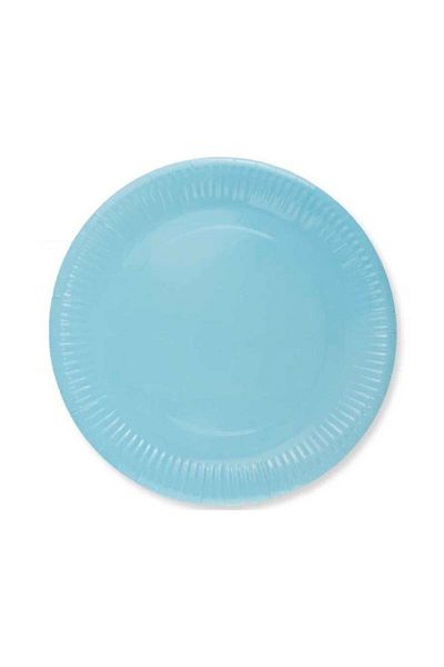 DÜVENCİ TİCARET 8-Piece Cardboard Plate Blue