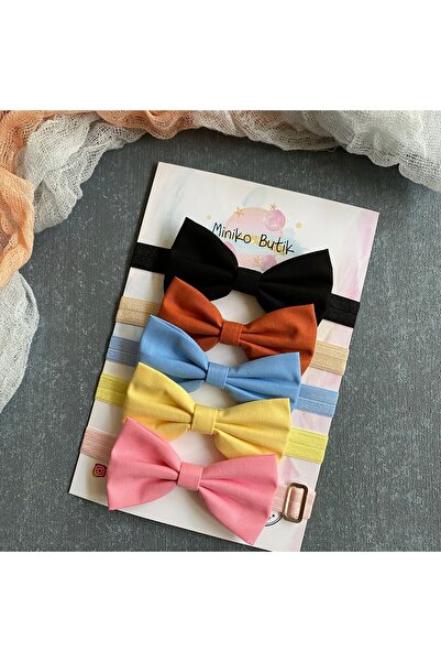 Miniko Butik Çocuk Papyon Set 5li