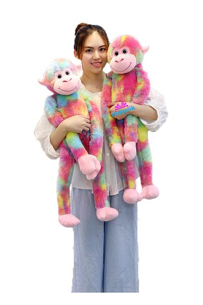 hediyecik Monkey Rainbow 55 cm - Plush Soft Toy