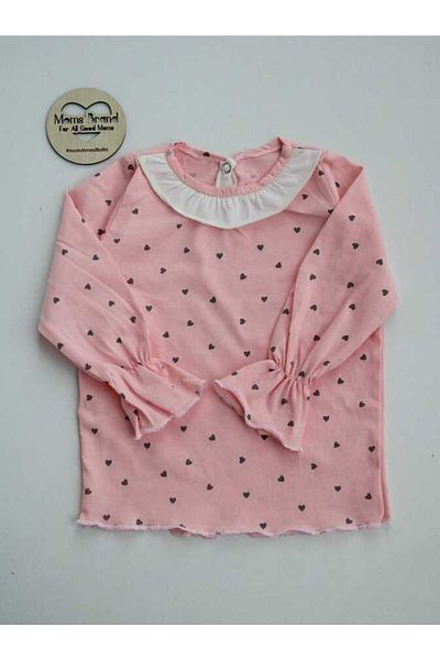 Momsbrand Girl's Elastic Sleeve Blouse