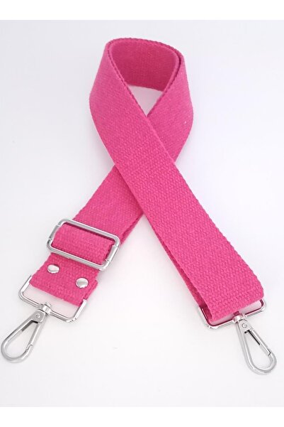 angel çanta aksesuar عمود قطني 120x4 سم فوشيا معدني فضي